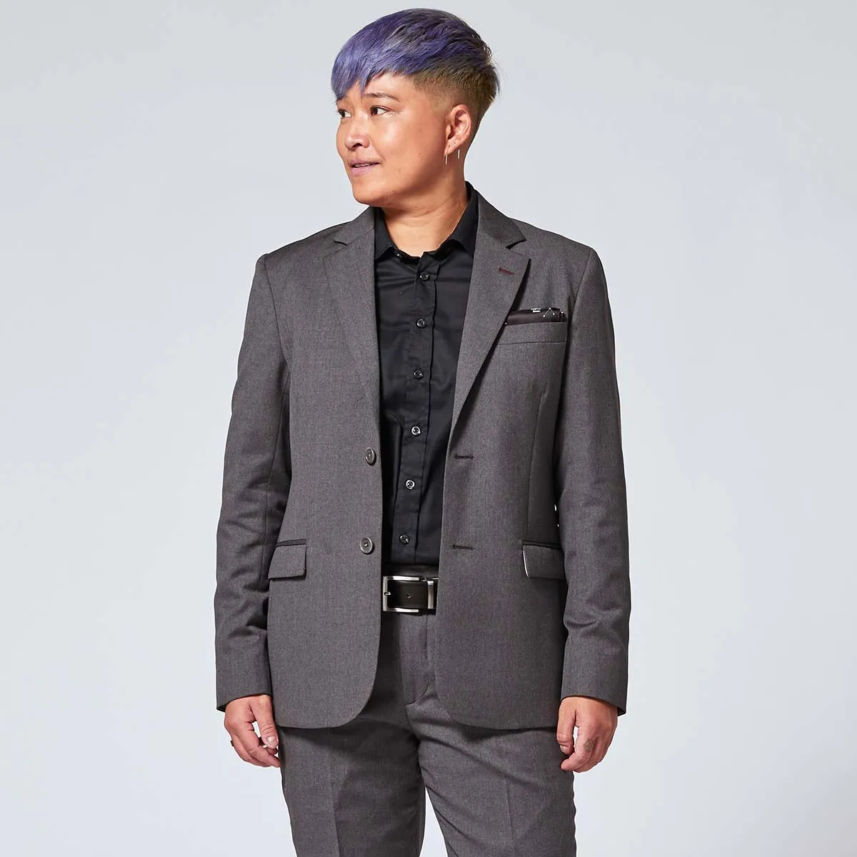 The Georgie Charcoal Suit Blazer