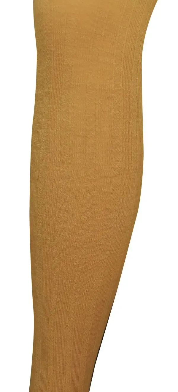 TIGHTOLOGY - STAPLE WOOL TIGHTS - MUSTARD