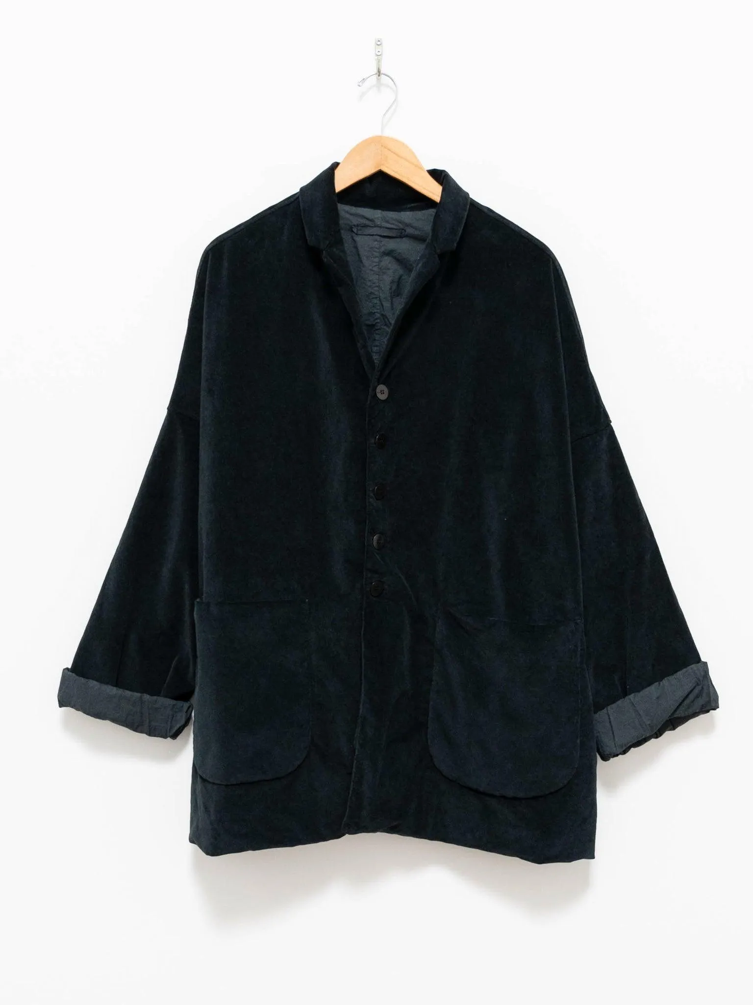 Velvet Big Blazer - Black