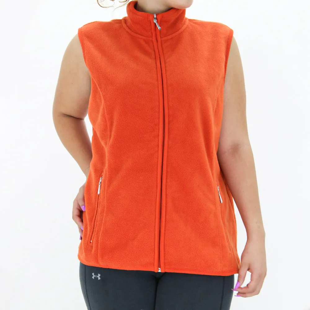 Women's Plain Cashmere Vest,Orange