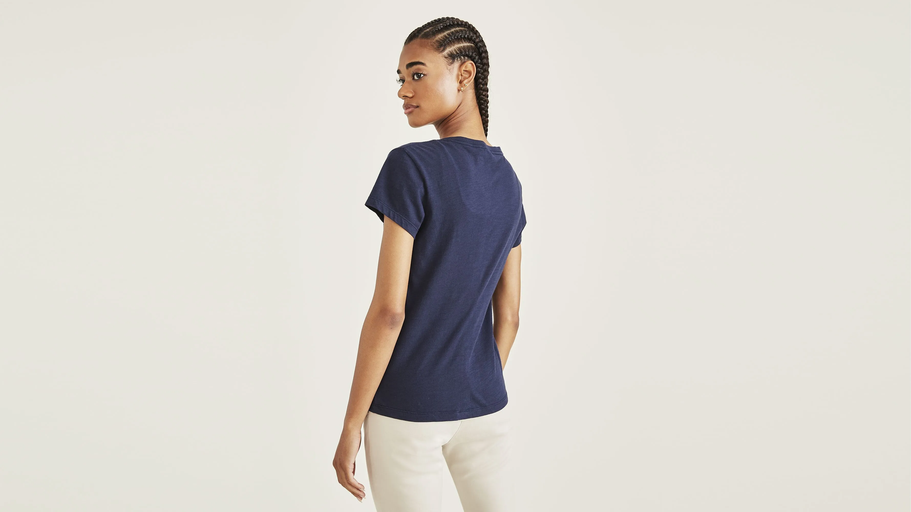 Women's Slim Fit V-Neck Tee