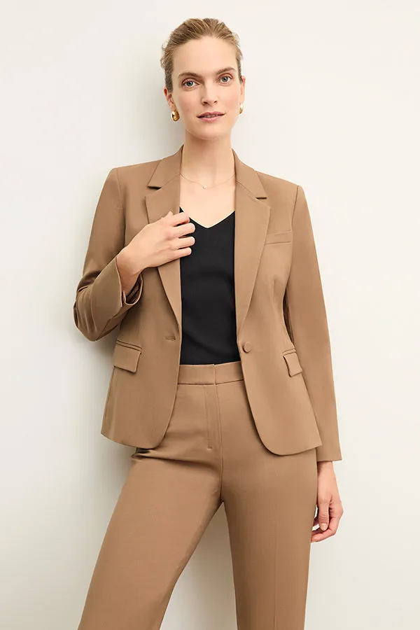 Yasmine Blazer - Wool Twill :: Camel