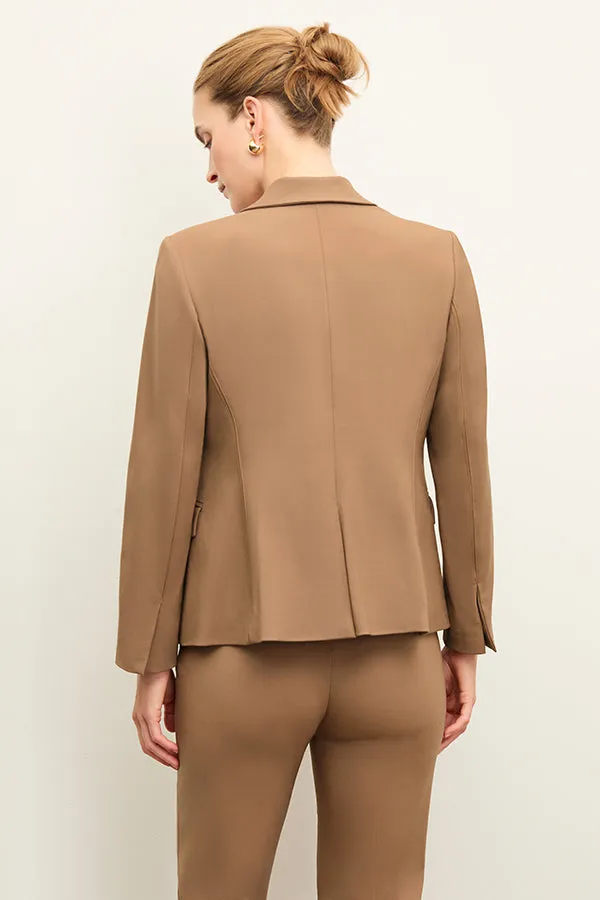 Yasmine Blazer - Wool Twill :: Camel