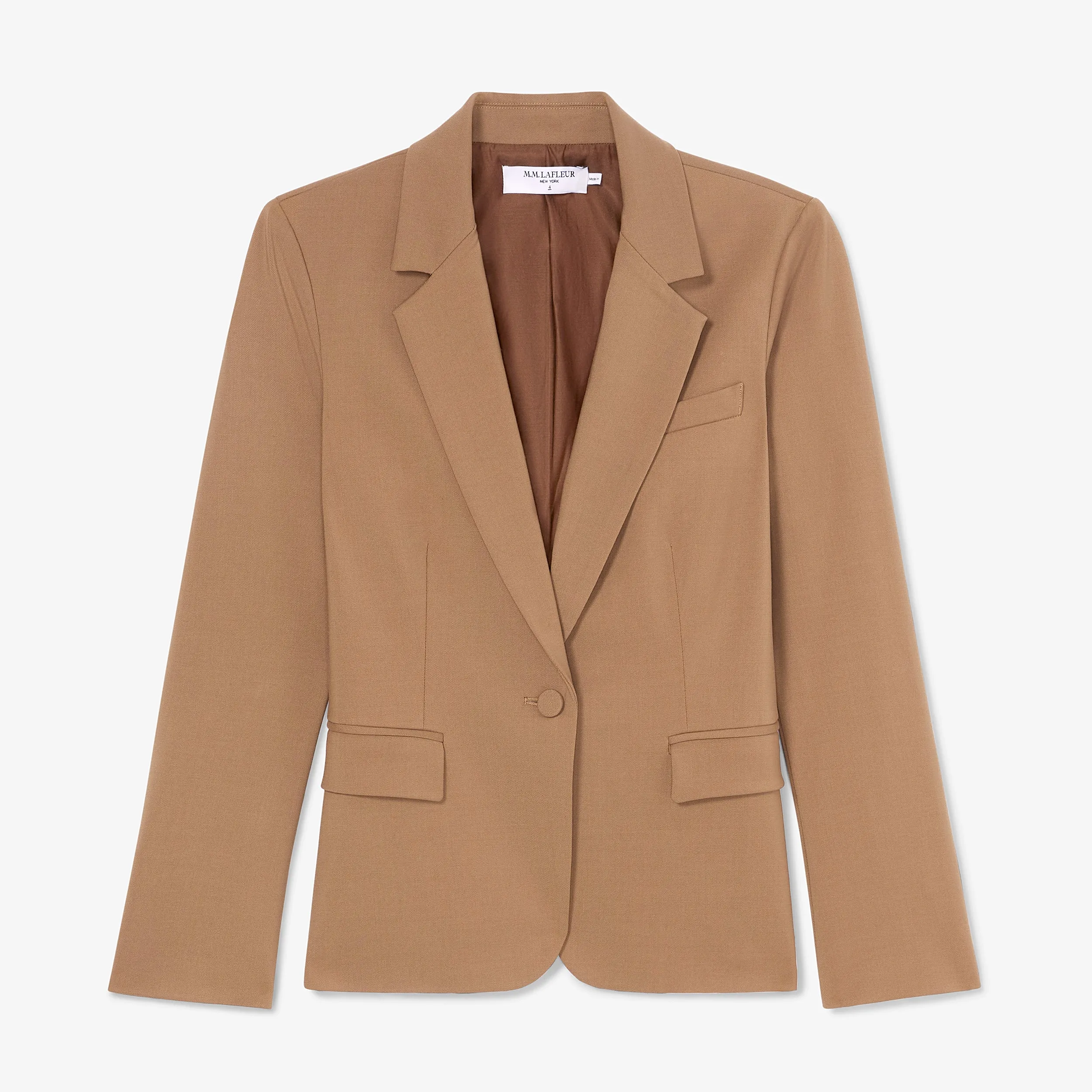 Yasmine Blazer - Wool Twill :: Camel